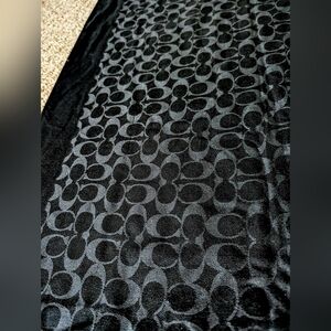 Coach Silk Scarf, Black.  (a gift and never worn)
